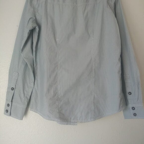Various Artists men's size S long sleeve striped button up shirt - Picture 6 of 16